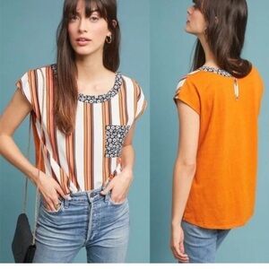 Anthropologie Porridge Petani Pocket Tee